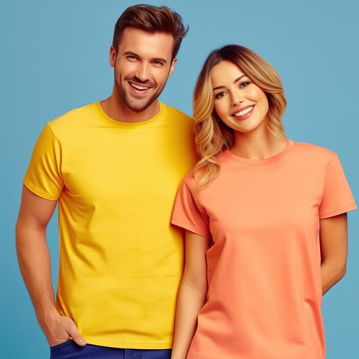 Friends wearing t-shirts