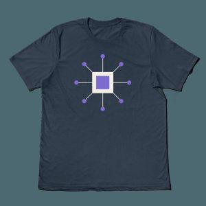 Fitted Scoop Neck Tee – Slate Blue